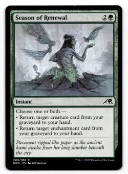 Season of Renewal - NM MTG NEO - Kamigawa: Neon Dynasty 205/302 - Image 1