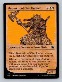 2021 MTG Card Barrowin of Clan Undurr Adventures in the Forgotten Realms 336 - Image 1
