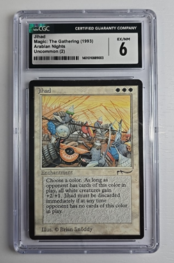 MTG Jih4d Slab EX/NM 6 (Jihadd) Arabian Nights - Image 2
