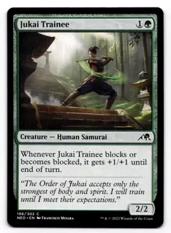 Jukai Trainee - NM MTG NEO - Kamigawa: Neon Dynasty 196/302 - Image 1