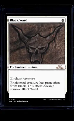 2022 MTG Magic The Gathering 30A 30th Anniversary Edition #5 Black Ward - Image 1
