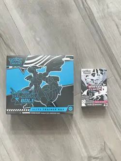 POKEMON TCG BLACK BOLT ETB, WHITE FLARE BOOSTER BUNDLE LOT! - Image 1