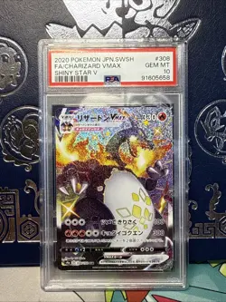 PSA 10 Gem Mint Charizard VMAX 308/190 SSR Shiny Star V Japanese Pokemon TCG - Image 1