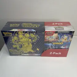Pokemon Surging Sparks ETB & Booster Bundle Costco 2-pack Factory Sealed NEW - Image 1