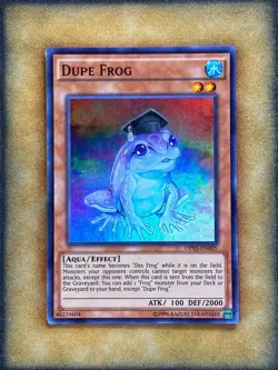 Yugioh Dupe Frog OP03-EN005 Super Rare NM - Image 1