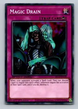 2020 Yugioh Trap Card Magic Drain SBCB-EN104 1st Edition Common - Image 1