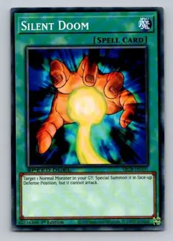 2020 Yugioh Spell Card Silent Doom SBCB-EN101 1st Edition Common - Image 1
