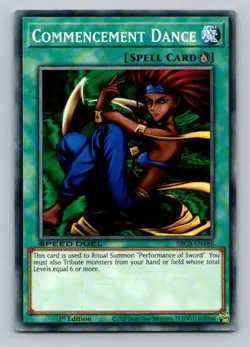 2020 Yugioh Spell Card Commencement Dance SBCB-EN186 1st Edition Common - Image 1