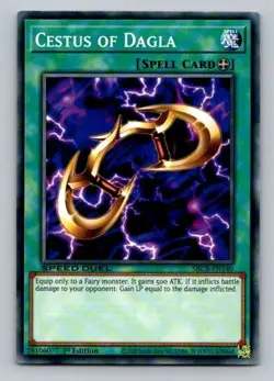 2020 Yugioh Spell Card Cestus of Dagla SBCB-EN140 1st Edition Common - Image 1