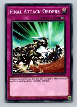 2020 Yugioh Trap Card Final Attack Orders SBCB-EN105 1st Edition Common - Image 1