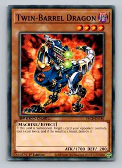 2020 Yugioh Twin-Barrel Dragon SBCB-EN180 1st Edition Common - Image 1