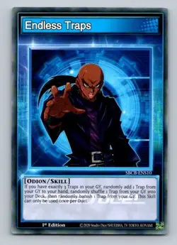 2020 YuGiOh Skill Card Endless Traps SBCB-ENS10 1st Edition Common - Image 1