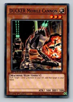 2020 Yugioh DUCKER Mobile Cannon SBCB-EN068 1st Edition Common - Image 1