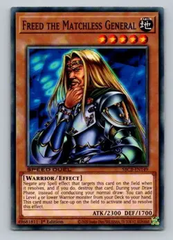 2020 Yugioh Freed The Matchless General SBCB-EN149 1st Edition Common - Image 1