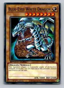 2020 Yugioh Blue-Eyes White Dragon SBCB-EN087 1st Edition Common - Image 1