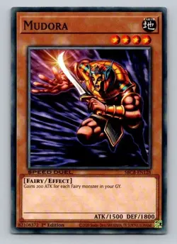 2020 Yugioh Mudora SBCB-EN128 1st Edition Common - Image 1