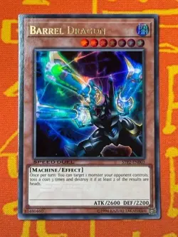 Yugioh Barrel Dragon Speed duel 2 SPT2-En003 Ultra Rare 1st Ed NM - Image 1