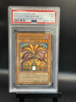 2002 Yugioh EXODIA THE FORBIDDEN ONE 1st Edition LOB-124 English PSA 7 NM! - Image 4