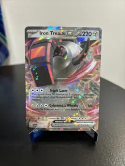 Iron Treads ex 143/198 Scarlet & Violet Double Rare Holo Pokemon TCG Card NM - Image 1