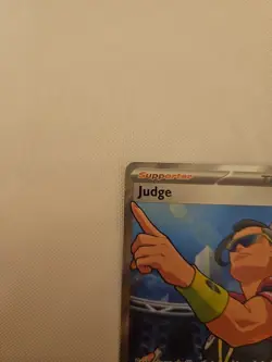 Pokemon TCG Judge Trainer Full Art Destined Rivals Ultra Rare Card 222/182 - Image 2