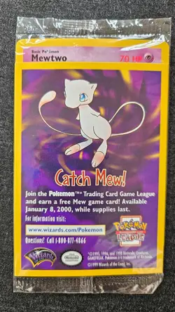 Sealed POKEMON Pikachu Dragonite Mewtwo Electabuzz First Movie Black Star card - Image 5