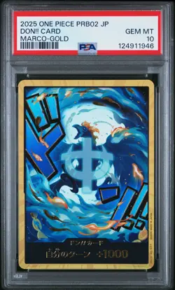 2025 ONE PIECE JAPANESE PRB02 MARCO-GOLD DON!! CARD PSA 10 - Image 1