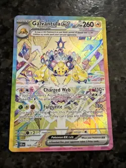 NM! Galvantula ex (168/142) Stellar Crown Special Illustration Rare Pokemon Card - Image 1