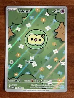 Pokemon TCG Solosis Illustration Rare Black Bolt Holo Card 118/086 English NM - Image 1