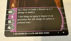 Star Wars Trading Card Game Anakin Skywalker Promo #1 Wizards Of The Coast WOTC - Image 3