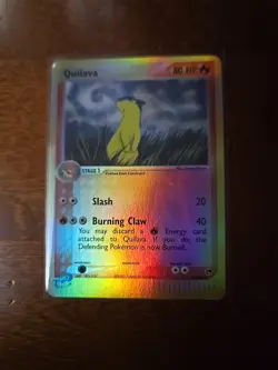 2003 Pokemon EX Quilava Sandstorm 51/100 Vintage Reverse Holo Rare Pokemon Card - Image 1