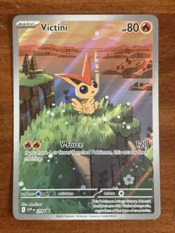 Pokemon Victini #208 Black Star Promo Card Scarlet Violet Holo NM/M - Image 1