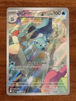Dewott 106/086 WHT: White Flare English Pokemon Card NM - Image 1