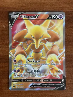 Pokemon Card TCG - Alakazam V 172/185 Full Art Vivid Voltage Near Mint - Image 1