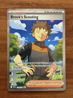 Brock's Scouting Pokemon Journey Together Full Art Ultra Rare Card 179/159 - Image 1