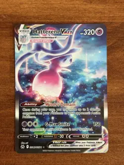 Hatterene Vmax GG47/GG70 Crown Zenith Galarian Gallery Holo Rare Card Pokemon NM - Image 1