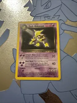 Pokemon Dark Alakazam TCG Team Rocket 18/82 Unlimited Non-Holo Card - Image 1