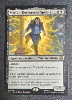 Magic The Gathering Spiderman Morlun Devourer Of Spiders MTG Regular NM Card - Image 1
