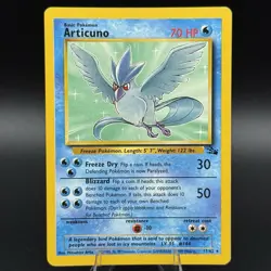 Articuno Fossil 17/62 Unlimited Rare Non Holo 1999 Pokemon TCG Card LP- - Image 1