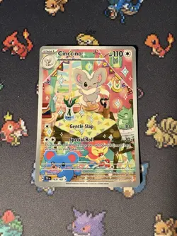 Pokemon Cards Cinccino 183/162 Illustration Rare Temporal Forces - (MP+) - Image 1