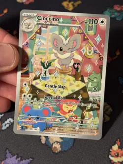 Pokemon Cards Cinccino 183/162 Illustration Rare Temporal Forces - (MP+) - Image 2