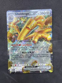 Pokemon TCG Gholdengo EX Paradox Rift Holo Double Rare Card 139/182 - Image 1