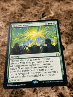 GENESIS WAVE Magic the Gathering MTG Foundations Rare - Image 1