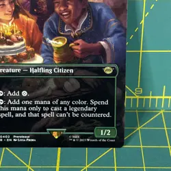 MTG Delighted Halfling Lord of the Rings Magic the Gathering Rare Borderless Art - Image 5