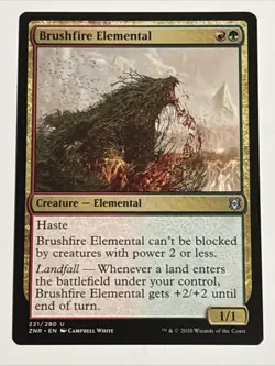 MTG Zendikar Rising Brushfire Elemental 221/280 NM - Image 1