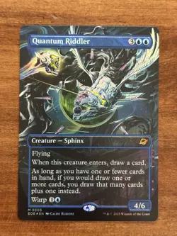 Quantum Riddler Borderless Full Art Foil Mythic English - Edge of Eternities MTG - Image 1