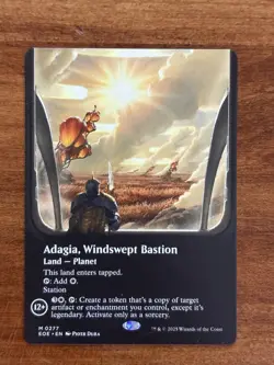 ADAGIA, WINDSWEPT BASTION #277 M (BORDERLESS) (Non-Foil) MTG Edge Of Eternities - Image 1