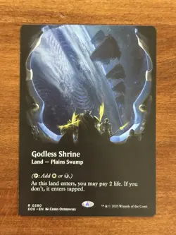 MTG Godless Shrine (Borderless) Edge of Eternities R 0280 EOE Non Foil - Image 1
