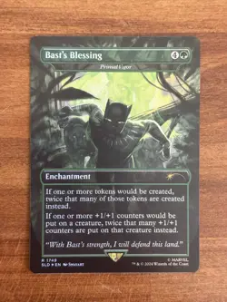 MTG - Bast's Blessing - Foil Secret Lair x Marvel Black Panther SLD 1749 - Image 1