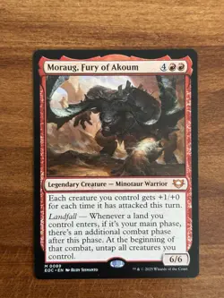 Moraug, Fury of Akoum - MTG - Commander: Edge of Eternities - Excellent NM - Image 1