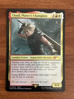 MTG Cloud, Planet's Champion (Foil) PROMO Final Fantasy - Image 1